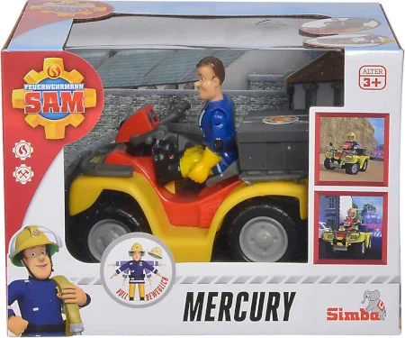 Brandman Sam, Mercury ATV m/ figur och tillbehör 