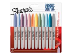 Sharpie Permanent Markers, Mystic Gem Special Edition, Fine Point, 12 stk.