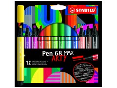 Stabilo Pen 68 Max Arty sett, 12 stk.