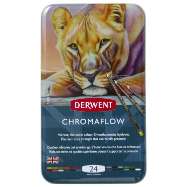 Derwent Chromaflow i tin boks, 24 stk.
