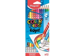 Maped ColorPeps, Oops, Viskbare farveblyanter, 12 stk.