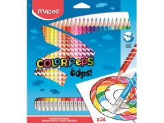 Maped ColorPeps, Oops, Viskbare farveblyanter, 24 stk.