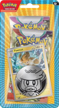Pokemon TCG: blister med 2 boosterpakker och en mønt - Pawmot