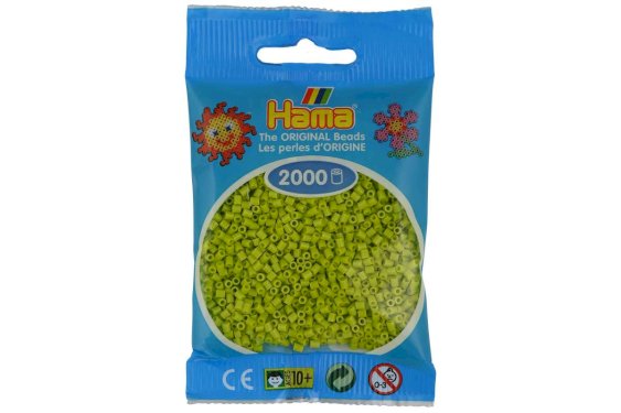 Hama Mini, pärlor, 2.000 stk., lime (104)
