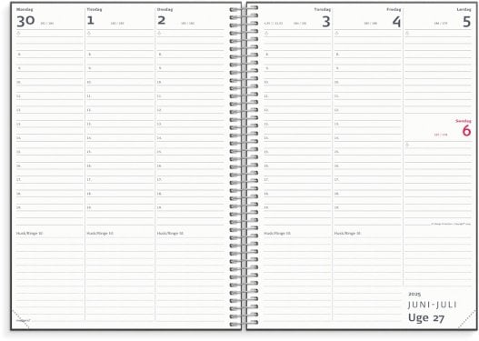 Mayland Studie Lærerkalender A5 genbrugskarton 2024/25
