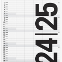 Mayland Studie Familiekalender Black anka White 2024/25