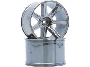 Lrp 8-Spoke Wheel Black-Chrome (2 STK) - S10 Tx