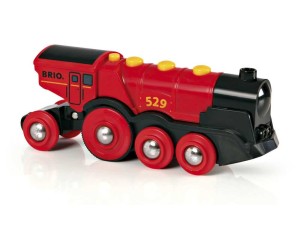 Brio Rødt lokomotiv, batteridrevet