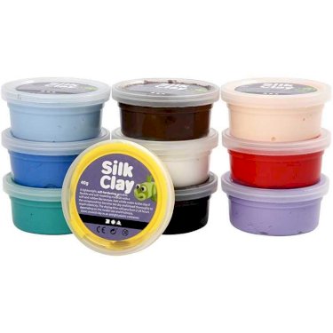 Silk Clay ass. färger Basic 1 10x40g