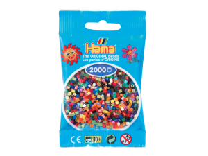 Hama Mini, pärlor, 2.000 stk., 49 färger