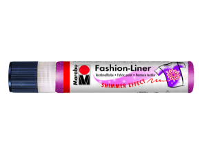 Marabu Fashion Liner Glitter  25ml (505) Hindbær