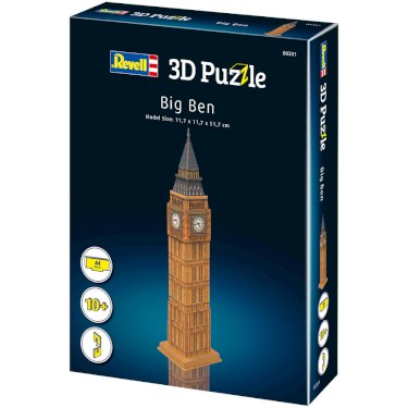Revell 3D Puzzle, Big Ben, 44 delar