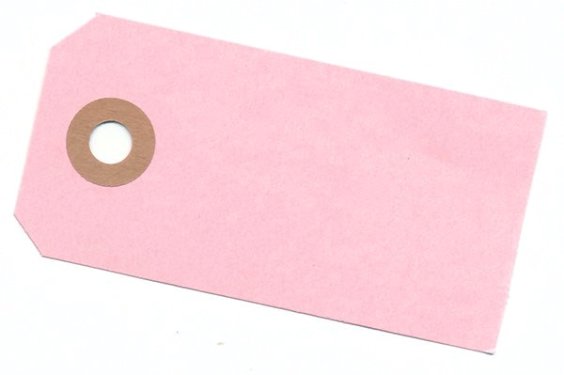 Manilamærker, 40 x 80 mm, 10 stk., rosa