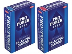 Pro Poker, pokerkort i plast, 1 sett
