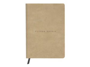 Clairefontaine, Flying Spirit, notesbog, læderindbundet, A5, prikket, beige