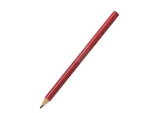 Faber-Castell Jumbo Grip, blyant, B, röd