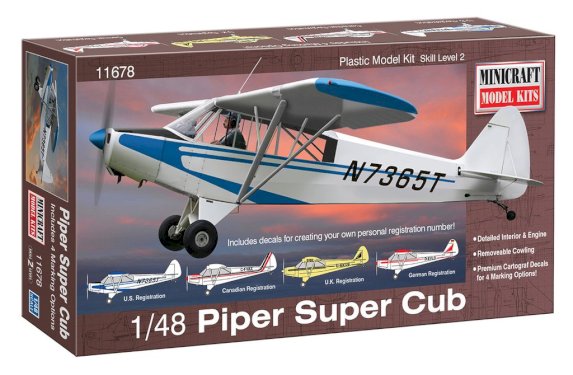Minicraft, Piper Super Cub, 1:48