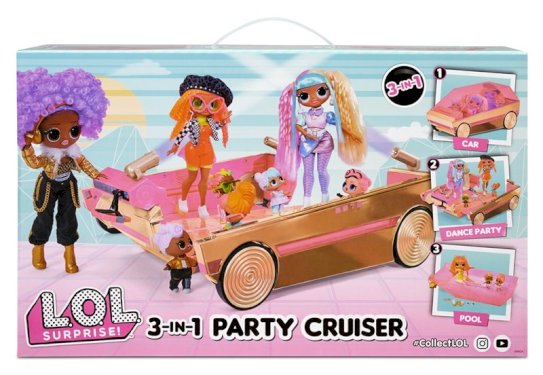 L.O.L. Surprise!, 3-in-1 Party Cruiser, transformerende bil