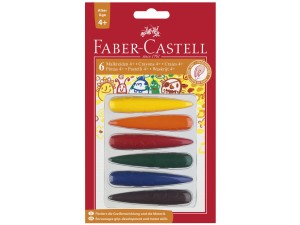 Faber-Castell, farvekridt till børn, 6 stk.
