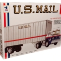 AMT, Ford C600 Truck w/ trailer, US Mail, 1:25