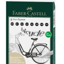 Faber-Castell Ecco Pigment, fiberpenne, 8 stk.