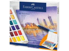 Faber-Castell, Watercolours, 48 akvarelfarver i ask