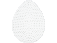 Hama Midi, pärlplatta, ägg, vit