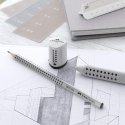 Faber-Castell Grip, blyantspidser, mini, silver