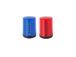 Faber-Castell Grip, blyantspidser, mini, röd el. blå, 1 stk.