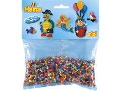 Hama Mini, pärlor, 7.500 stk., 49 färger