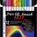 Stabilo, Pen 68 Brush, penseltuscher, Arty, 12 stk.