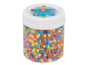 Hama Midi, pärlor, 3.000 stk., mix 50, pastelfarver