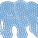 Hama Maxi, pärlplatta, elefant, transparent