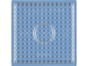 Hama Midi, pärlplatta, liten kvadrat, transparent