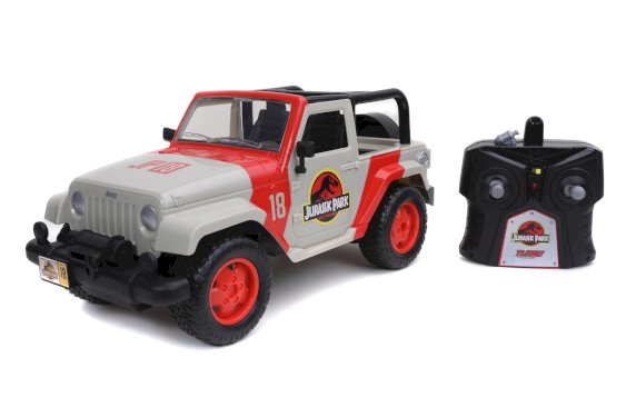 Jurassic Park Radiostyret bil Jeep Wrangler 1:16