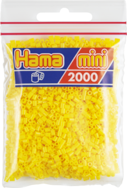 Hama Mini, pärlor, 2.000 stk., gul (03)