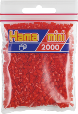 Hama Mini, pärlor, 2.000 stk., röd (05)
