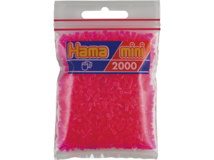 Hama Mini, pärlor, 2.000 stk., neonpink (32)
