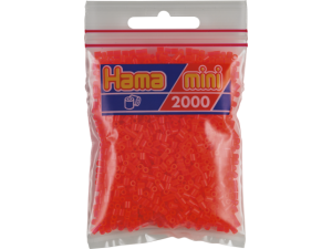 Hama Mini, pärlor, 2.000 stk., neonrød (35)