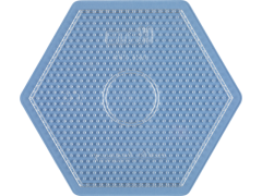 Hama Midi, pärlplatta, stor sekskant, transparent