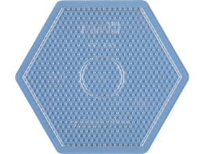 Hama Midi, pärlplatta, stor sekskant, transparent