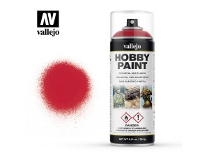 Vallejo Hobby Paint Spray, Bloody Red, 400 ml