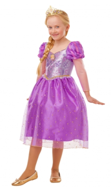Disney Princess Rapunzel Glimmer dräkt 128cm (7-8 år)
