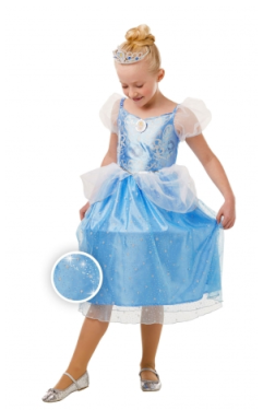 Disney Princess Askepot Glimmer dräkt 116cm (5-6 år)