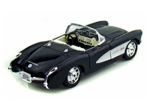 Maisto Special Edition, Chevrolet Corvette 1957, svart, 1:24