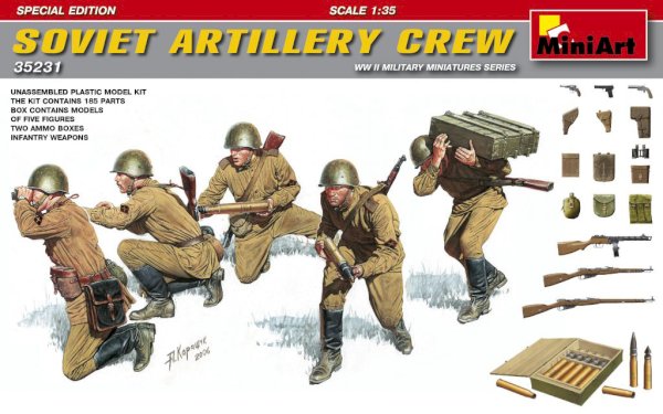 MiniArt, Soviet Artillery Crew - Special Edition, 1:35
