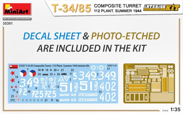 MiniArt, T-34-85 Composite Turret 112 Plant., 1:35