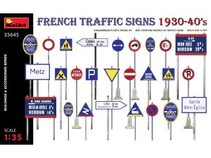 MiniArt, French Traffic Signs, 1930-40's, 1:35