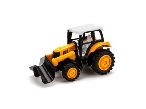 Magni, traktor m/ frontlastare och træk tilbage, gul
