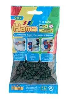 Hama Midi, pärlor, 1.000 stk., mörkgrön (28)